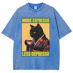 Caffeine Down Depression Washed T-Shirt