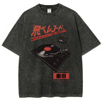Retro Japanese Tokyo Music Washed T-Shirt