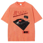 Retro Japanese Tokyo Music Washed T-Shirt