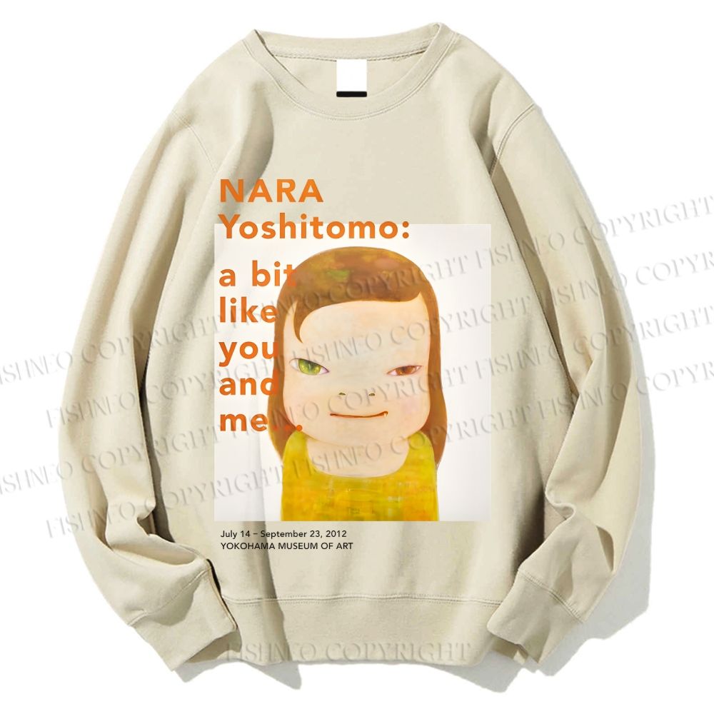 Unisex Yoshitomo Nara Girl Printed Sweatshirt
