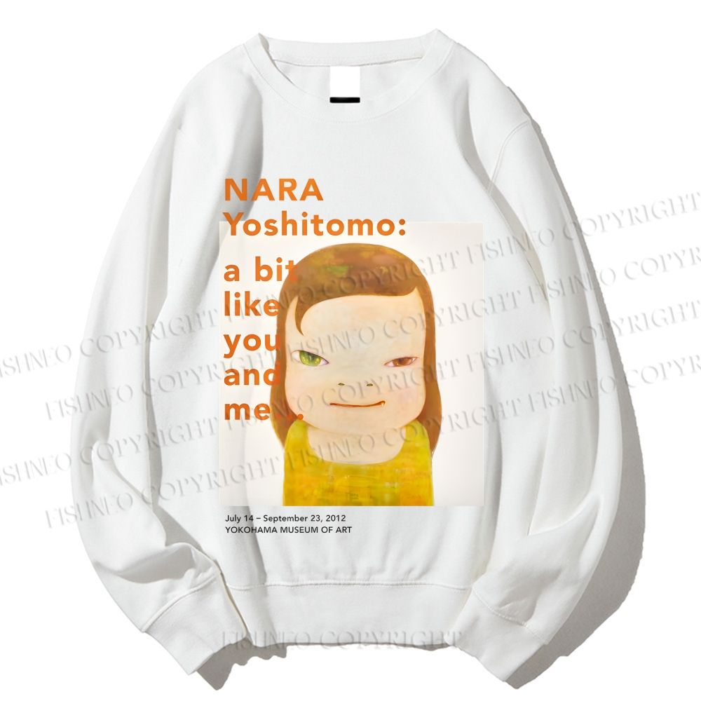 Unisex Yoshitomo Nara Girl Printed Sweatshirt