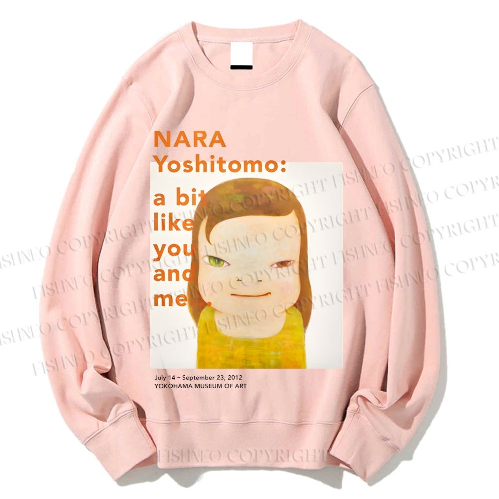 Unisex Yoshitomo Nara Girl Printed Sweatshirt