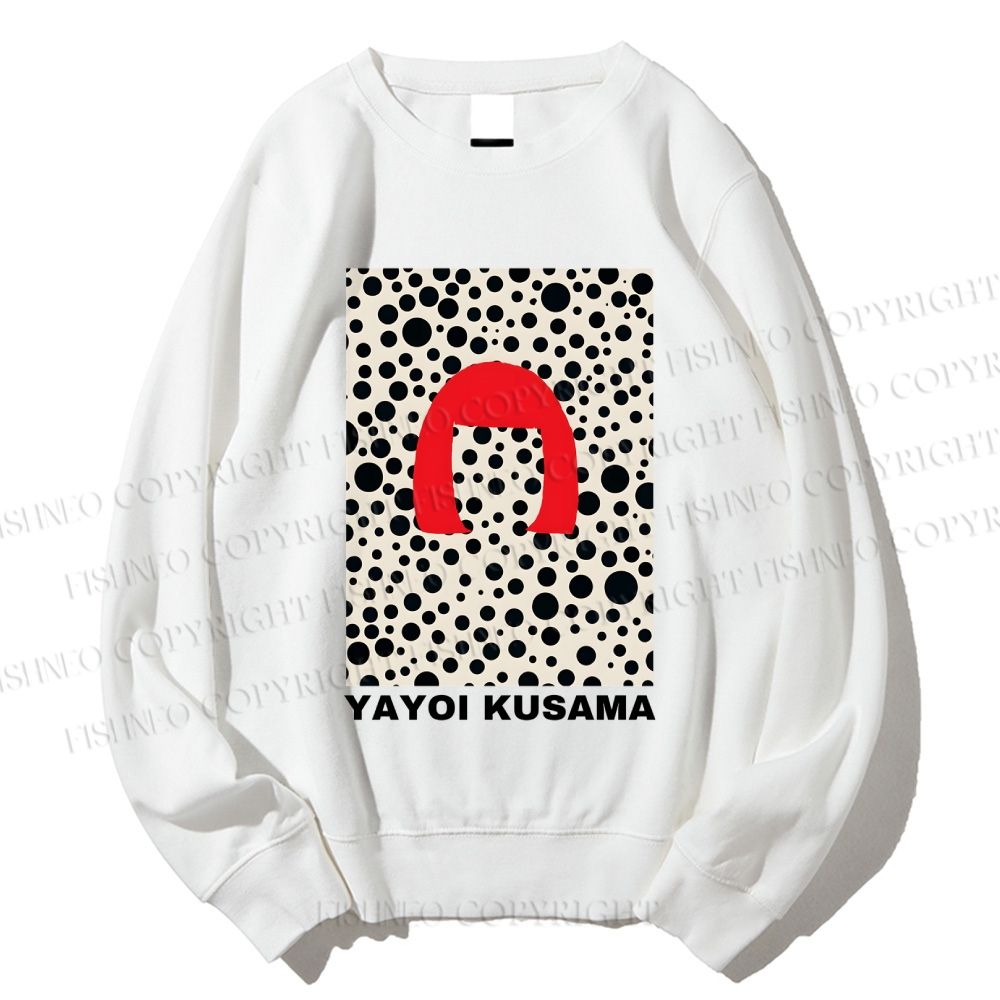 Unisex Yayoi Kusama Printed Sweatshirt