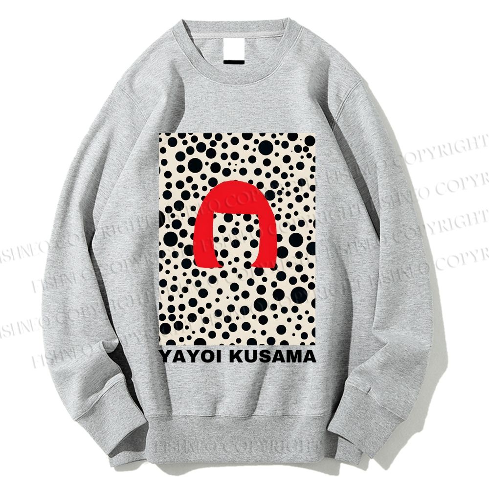 Unisex Yayoi Kusama Printed Sweatshirt