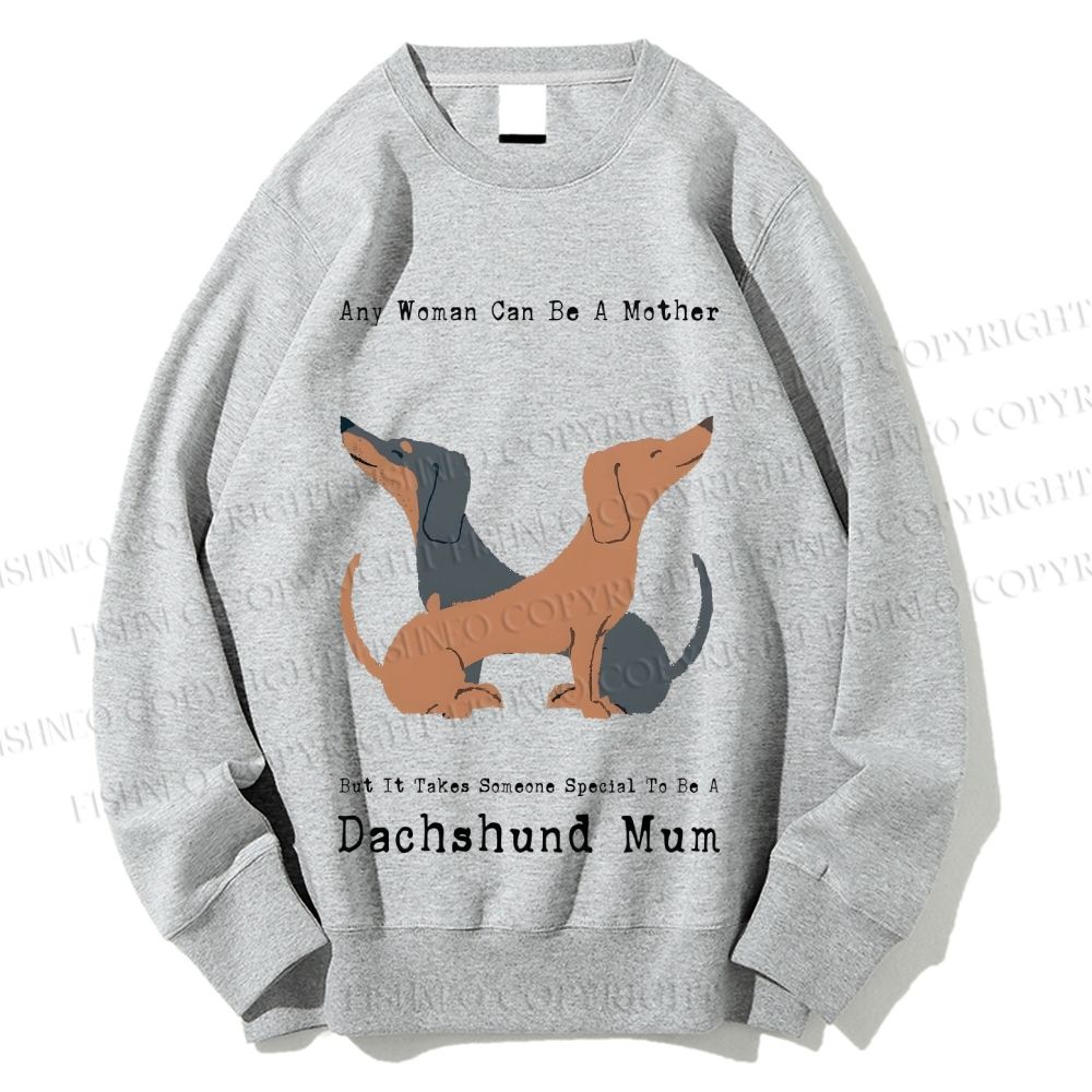 Unisex Dachshund Mum Printed Sweatshirt