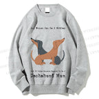 Unisex Dachshund Mum Printed Sweatshirt