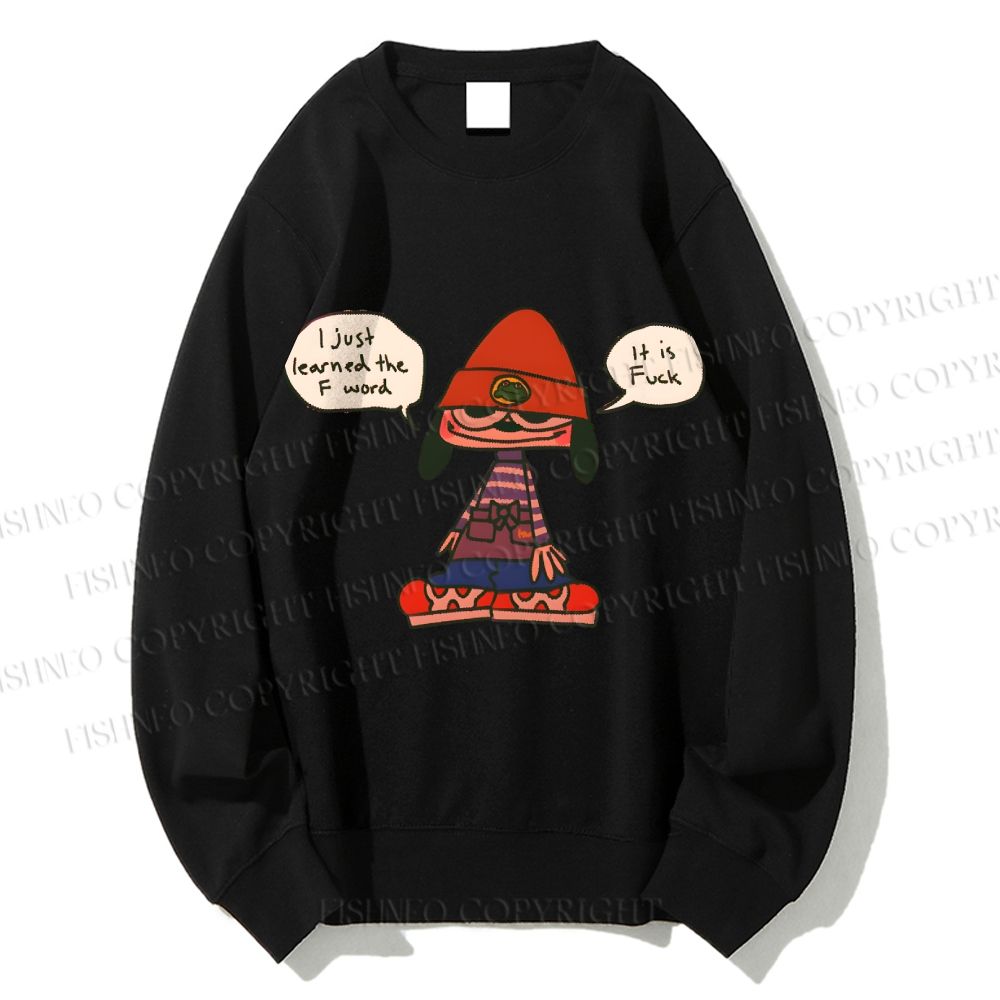 Unisex PaRappa The Rapper Printed Sweatshirt