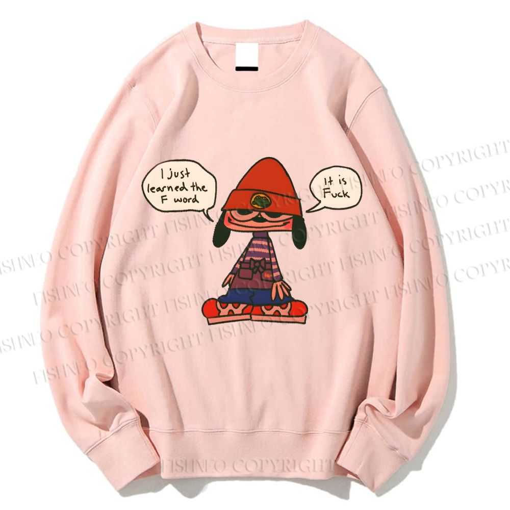 Unisex PaRappa The Rapper Printed Sweatshirt