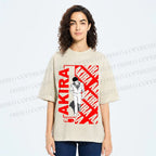 Unisex Japanese Anime Akira Printed Washed Tee