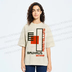 Unisex Bauhaus Weimar Printed Washed Tee