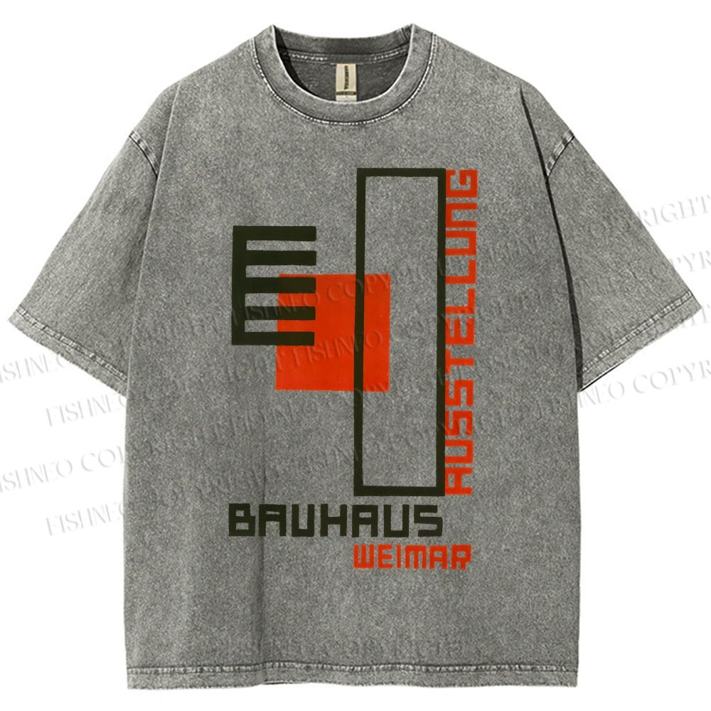 Unisex Bauhaus Weimar Printed Washed Tee