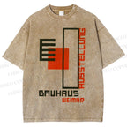 Unisex Bauhaus Weimar Printed Washed Tee