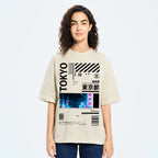 Night in Tokyo Street Vintage Washed T-shirt