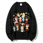 Unisex Japanese Art Yoshitomo Nara Printed Sweatshirt