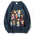 Unisex Japanese Art Yoshitomo Nara Printed Sweatshirt