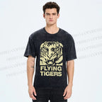 Unisex Flying Tigers Printed Washed Tee