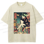 Unisex Lucy Printed Washed Tee
