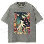 Unisex Lucy Printed Washed Tee