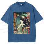 Unisex Lucy Printed Washed Tee