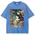 Unisex Lucy Printed Washed Tee