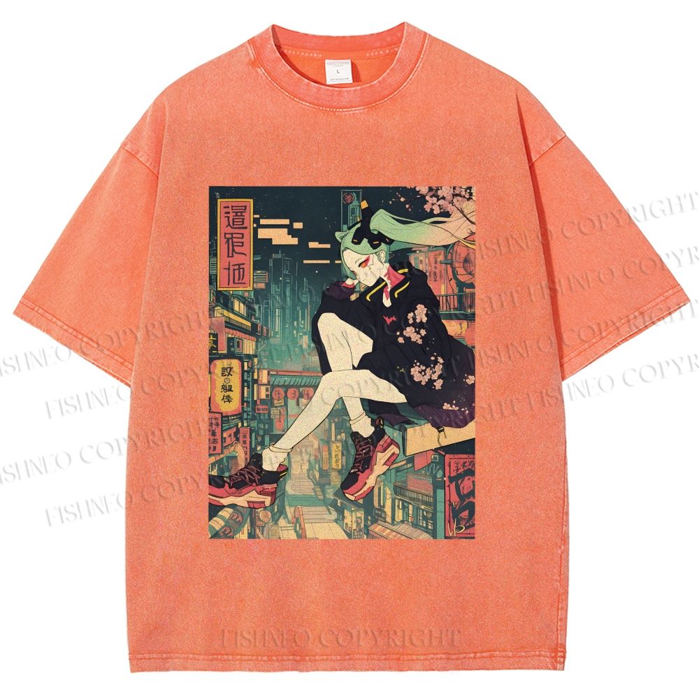 Unisex Lucy Printed Washed Tee