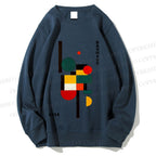 Unisex Bauhaus Geometry Printed Sweatshirt