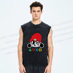 Unisex PaRappa the Rapper Printed Washed Tank Top