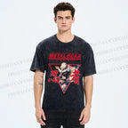 Unisex Metal Gear Solid Cyborg Ninja Printed Washed Tee