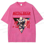 Unisex Metal Gear Solid Cyborg Ninja Printed Washed Tee