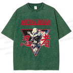 Unisex Metal Gear Solid Cyborg Ninja Printed Washed Tee