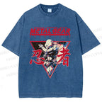 Unisex Metal Gear Solid Cyborg Ninja Printed Washed Tee