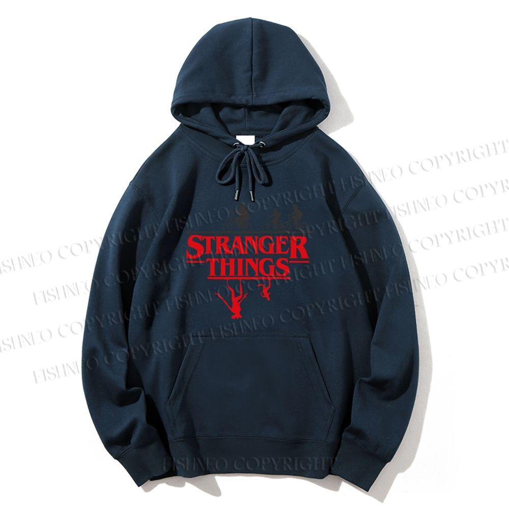Unisex Casual Cotton Stranger Things Printed Hoodie