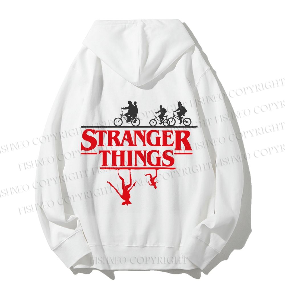 Unisex Casual Cotton Stranger Things Printed Hoodie