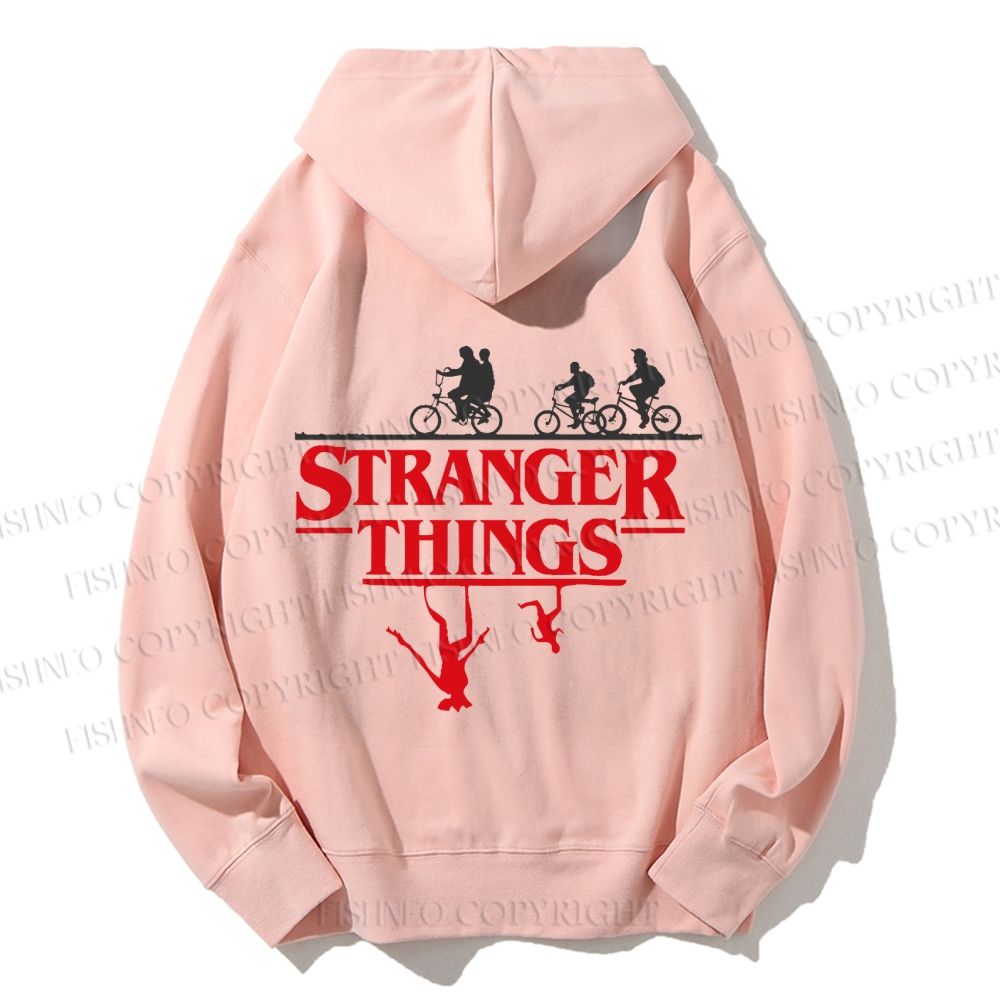 Unisex Casual Cotton Stranger Things Printed Hoodie