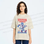 Unisex Stranger Things Printed Washed Tee