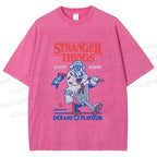 Unisex Stranger Things Printed Washed Tee