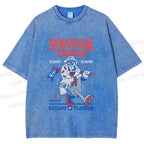 Unisex Stranger Things Printed Washed Tee