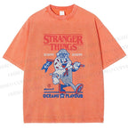 Unisex Stranger Things Printed Washed Tee