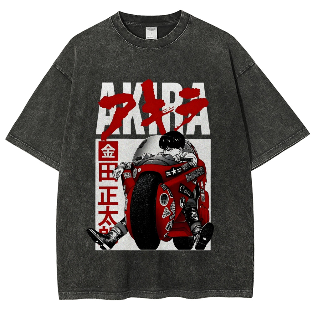 Akira Vintage Wash Japanese Design T-Shirt