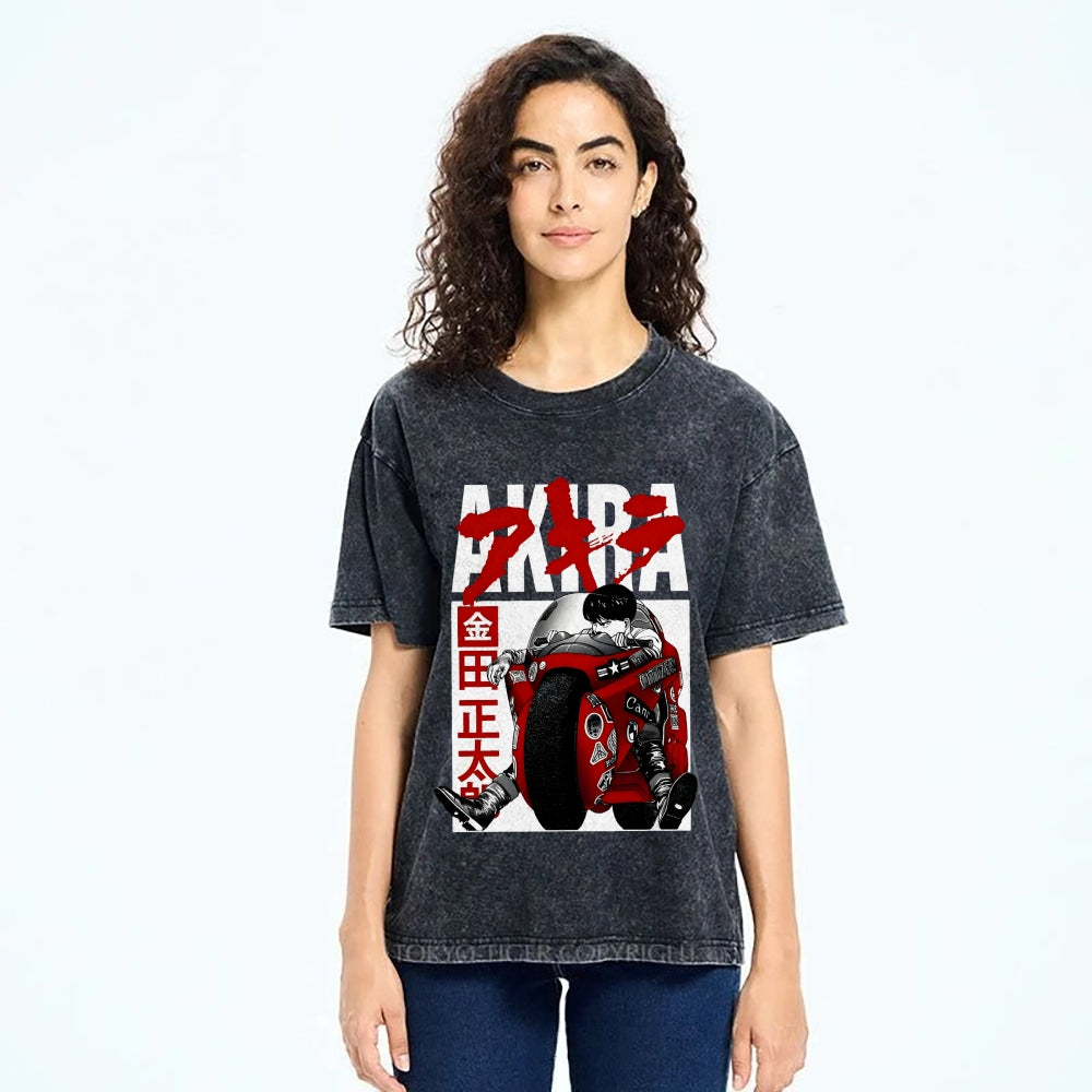Akira Vintage Wash Japanese Design T-Shirt