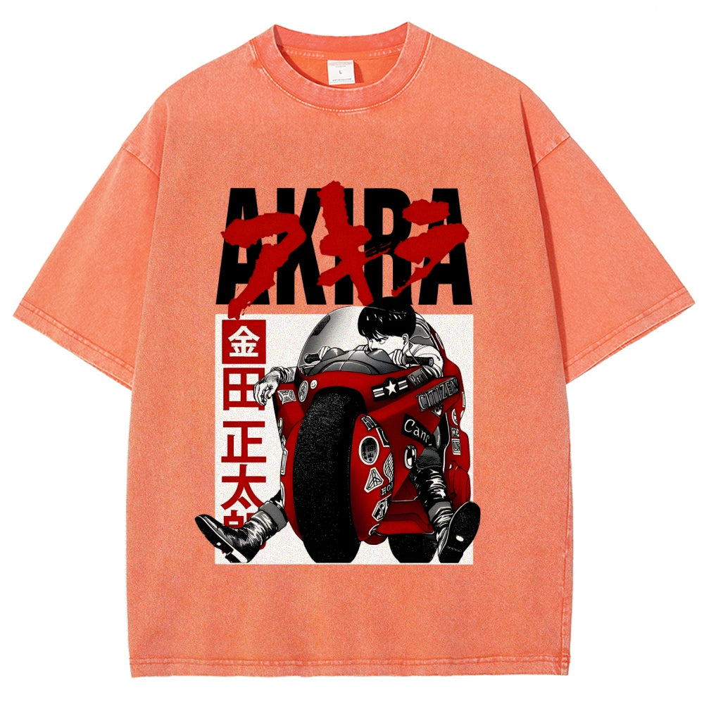 Akira Vintage Wash Japanese Design T-Shirt