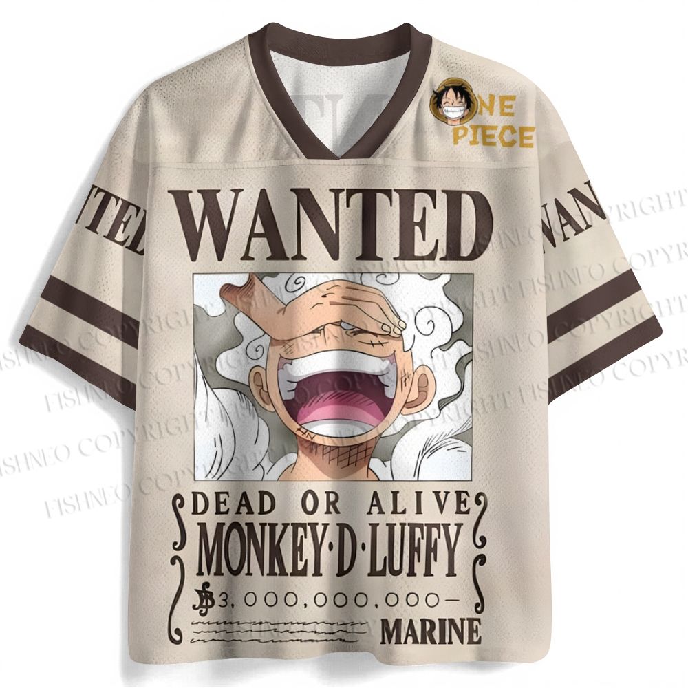Wantde Meow Luffy Printed Jersey Shirts