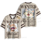Wantde Meow Luffy Printed Jersey Shirts