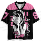 Tomie Kawakami Junji Ito Printed Jersey Shirts