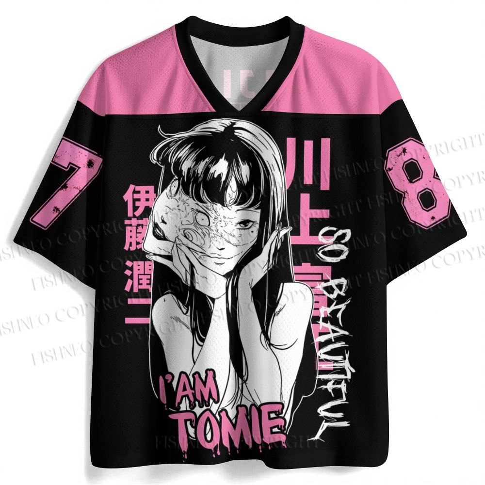 Tomie Kawakami Junji Ito Printed Jersey Shirts