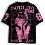 Tomie Kawakami Junji Ito Printed Jersey Shirts
