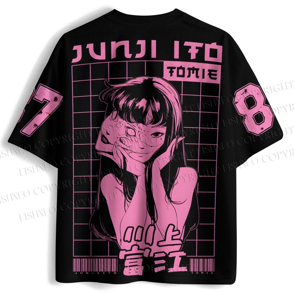 Tomie Kawakami Junji Ito Printed Jersey Shirts