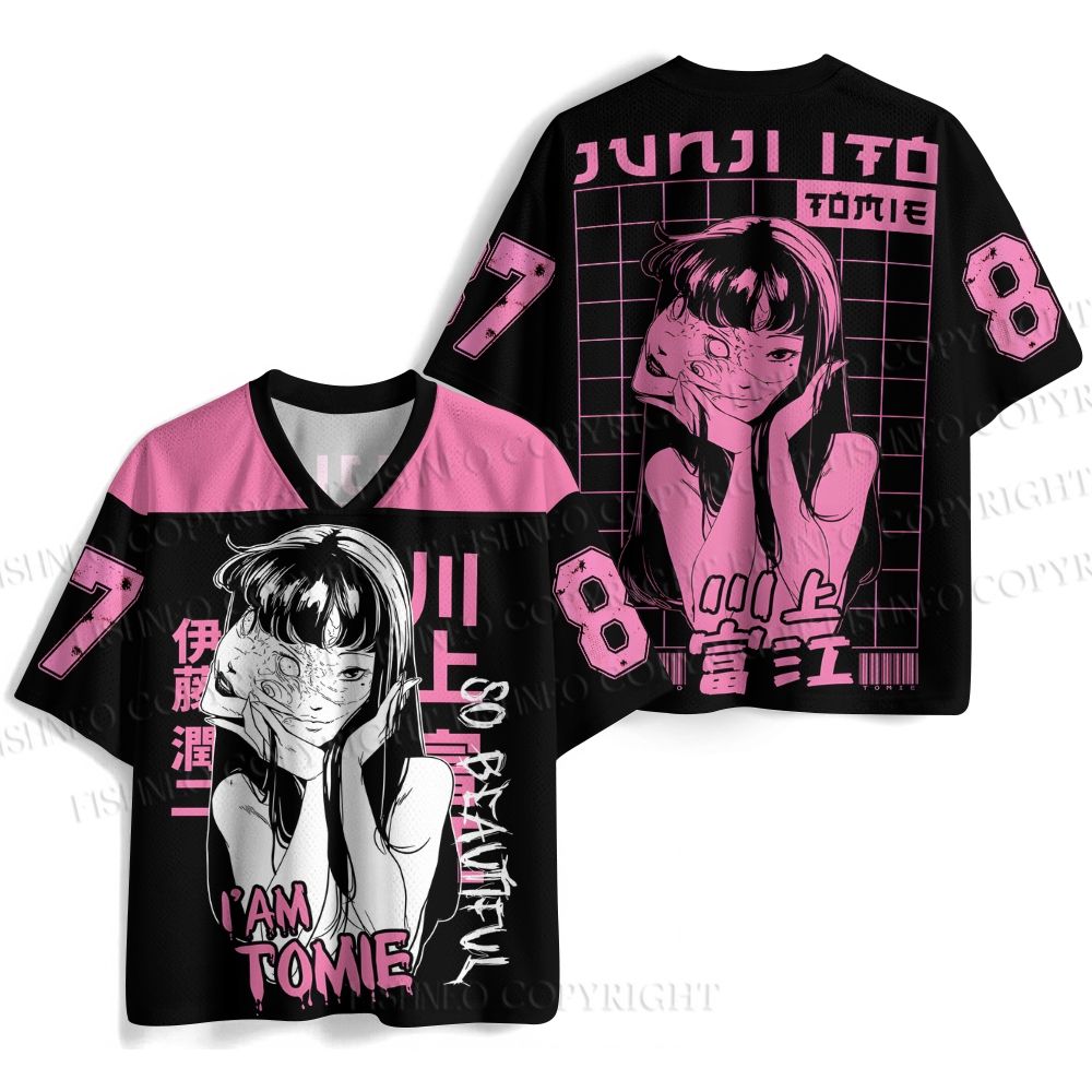 Tomie Kawakami Junji Ito Printed Jersey Shirts