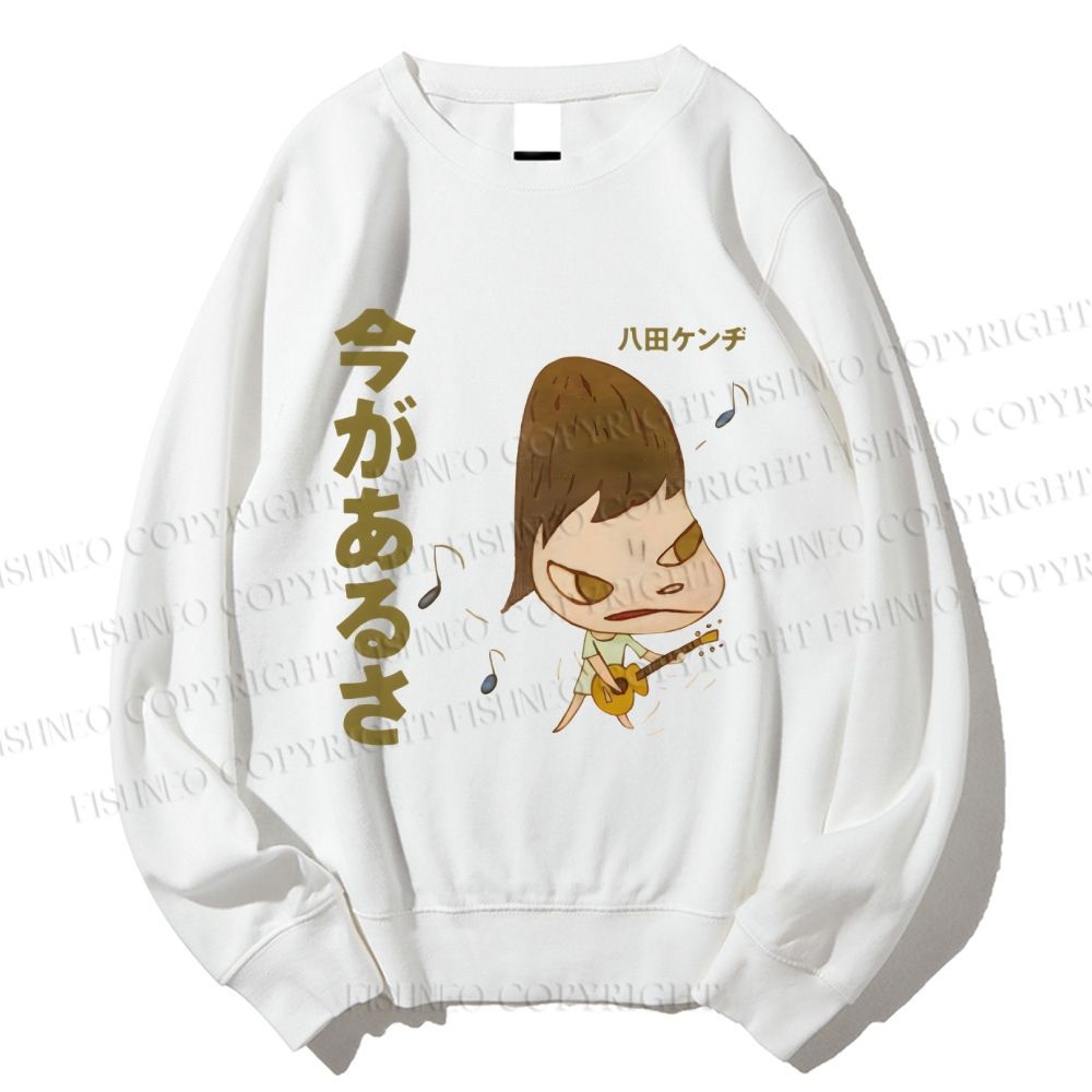 Unisex Yoshitomo Nara Printed Sweatshirt