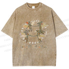 Unisex Rats We Are the World Printed Washed Tee